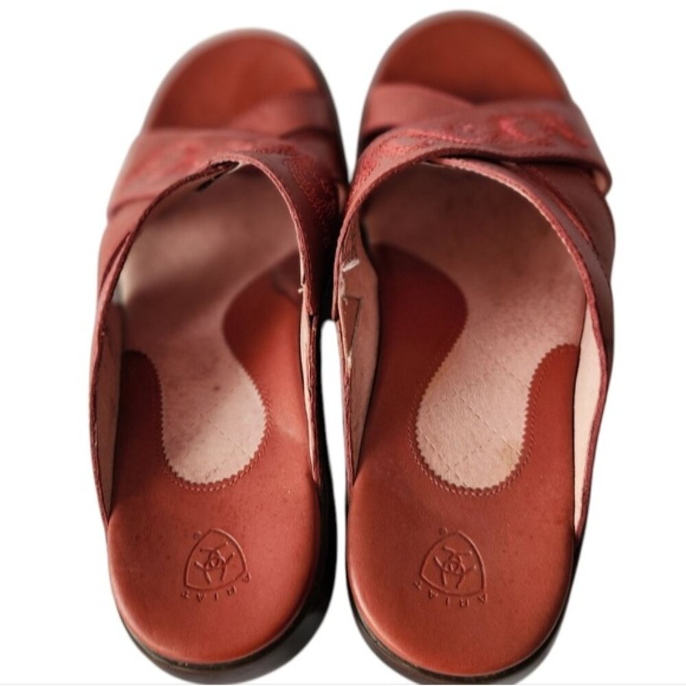 Ariat Cross-Strap Leather Sandals - Picture 2 of 10